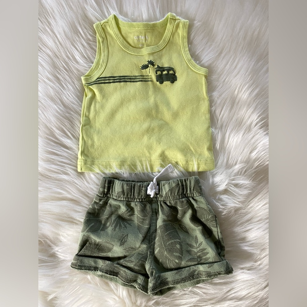 ⚫️5 for $25!⚫️ Baby short/ tank top matching set